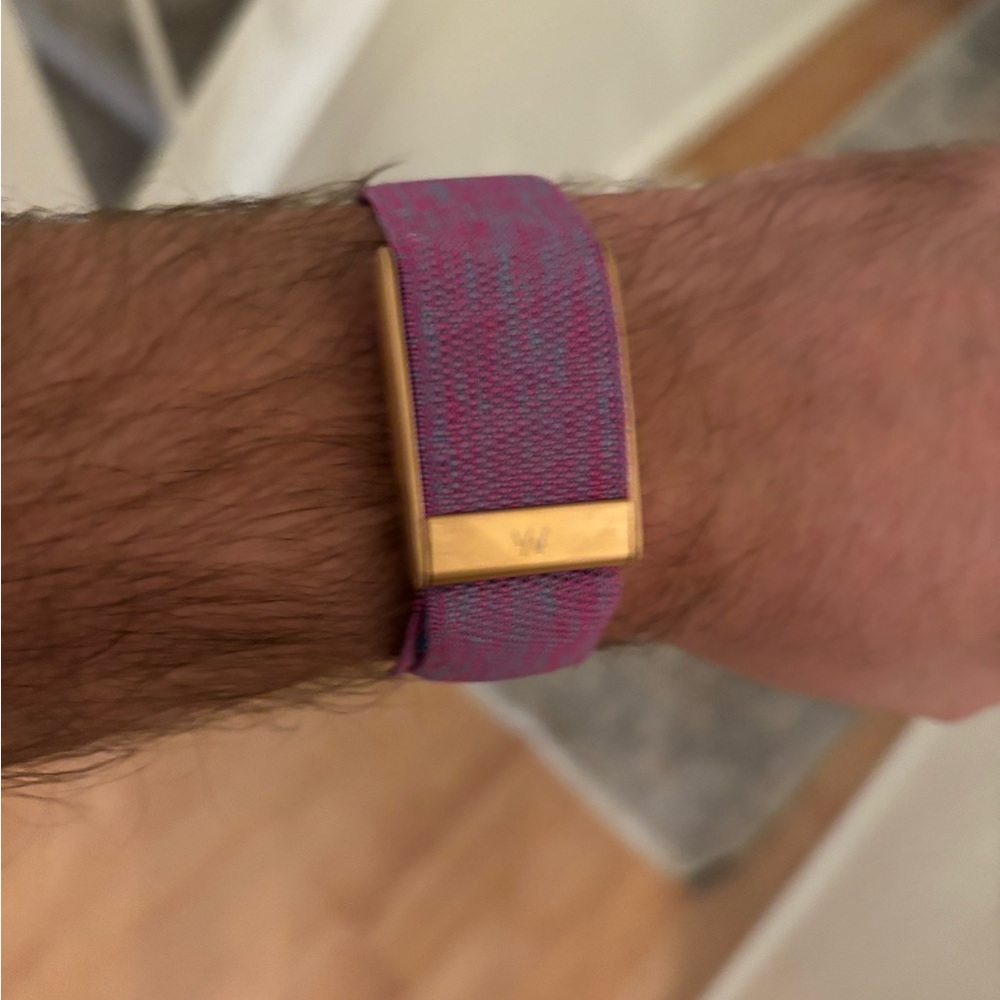 New Whoop 5.0 Pink/Blue Band with Rose Gold Clasp/Hook/Trim - whoop 5.0 one/life - Picture 5 of 8